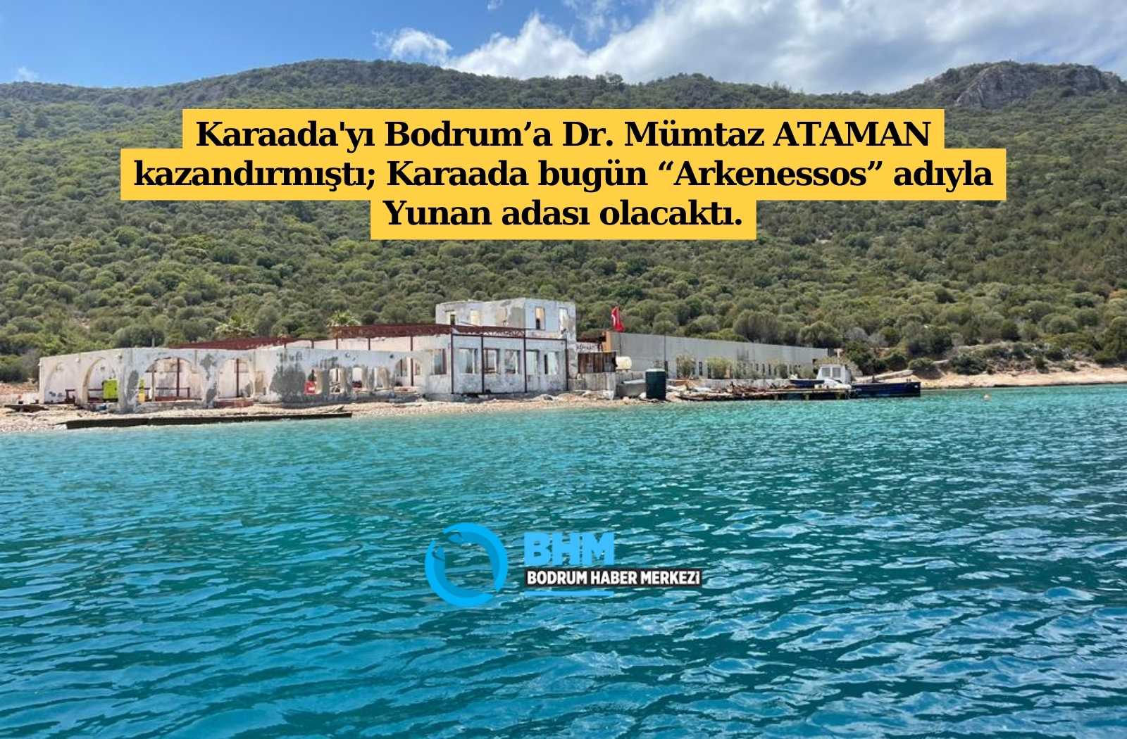 Bodrum Karaada’da İnşaat Başladı