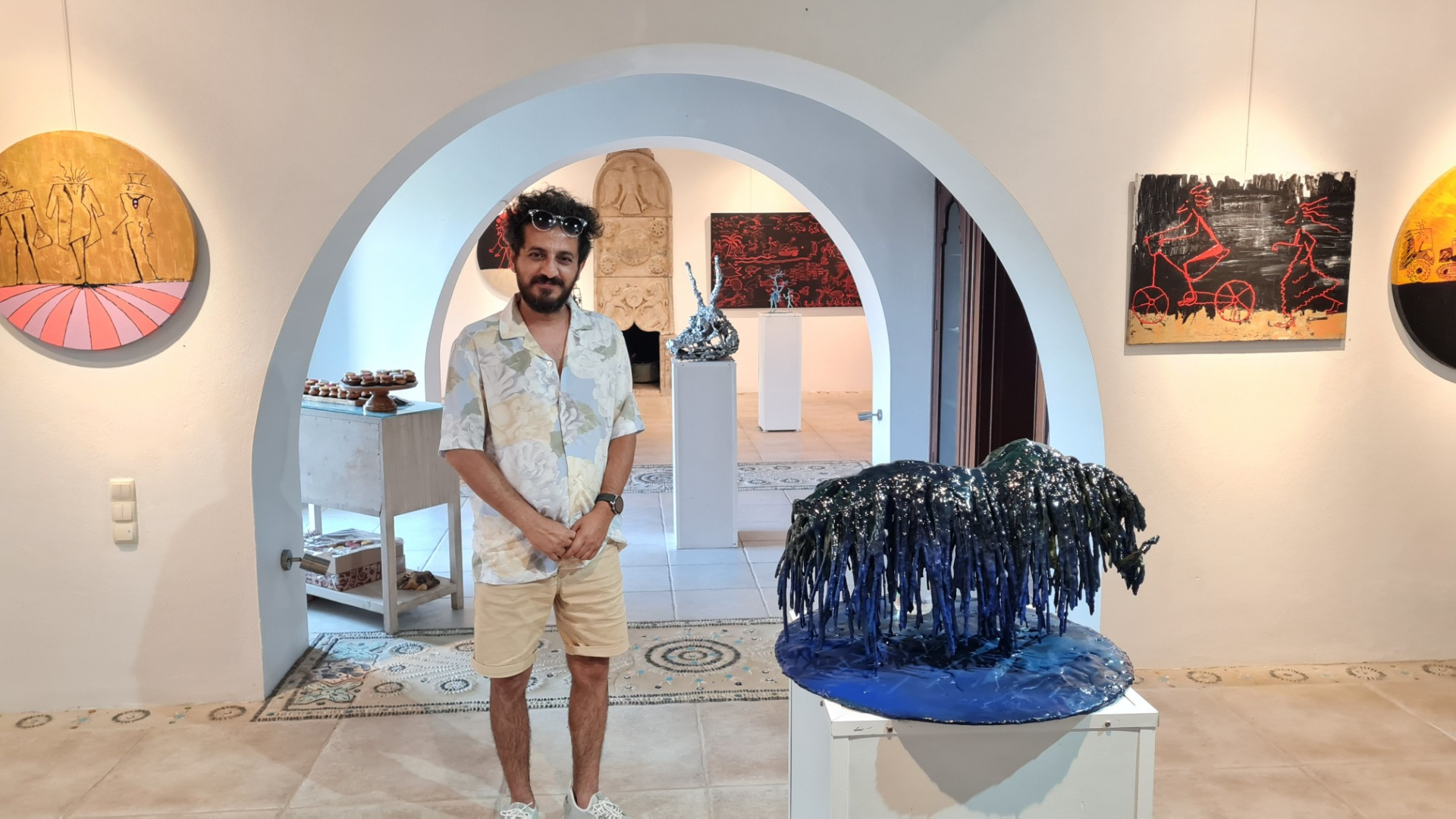 Sanatçı Cingiz’in resim ve heykel sergisi açıldı