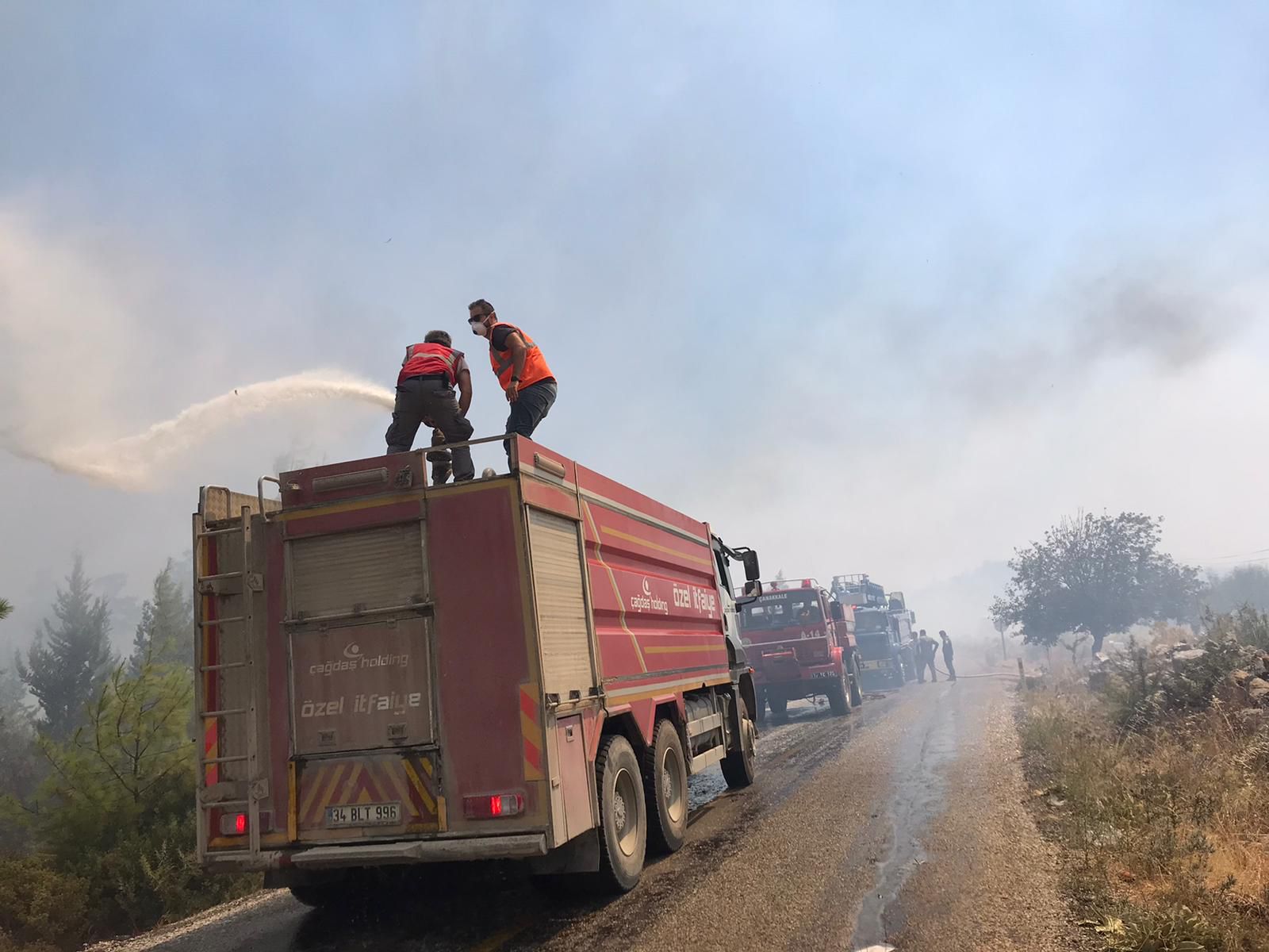 YANGINA MÜDAHALENİN KAHRAMANLARI: BODRUM'UN BETON FİRMALARI!