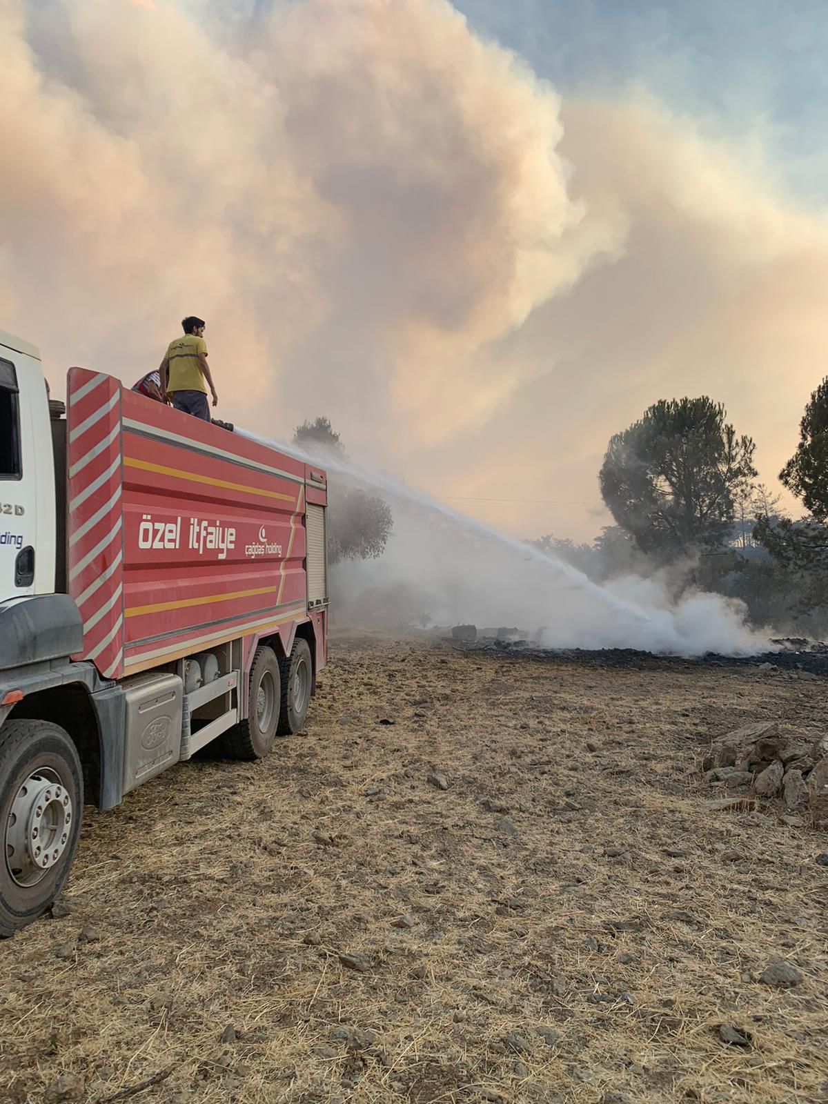 YANGINA MÜDAHALENİN KAHRAMANLARI: BODRUM'UN BETON FİRMALARI!