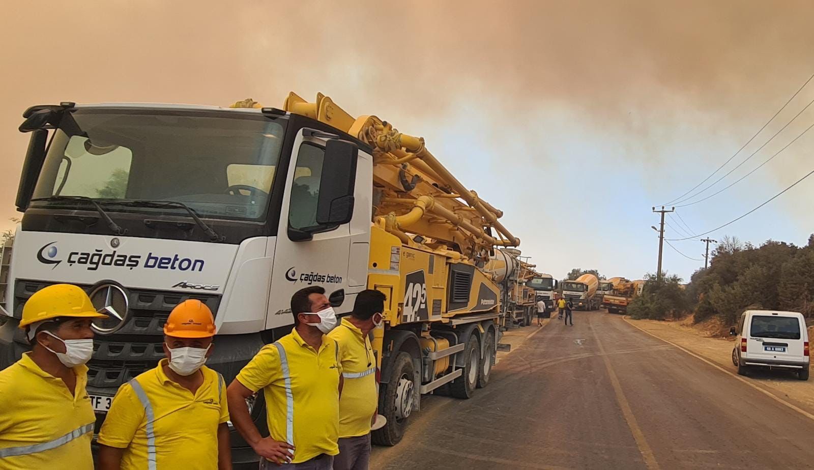 YANGINA MÜDAHALENİN KAHRAMANLARI: BODRUM'UN BETON FİRMALARI!