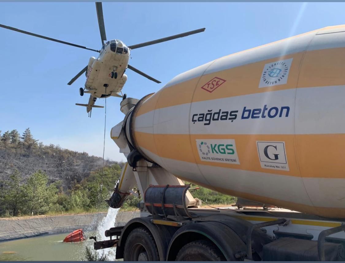 YANGINA MÜDAHALENİN KAHRAMANLARI: BODRUM'UN BETON FİRMALARI!