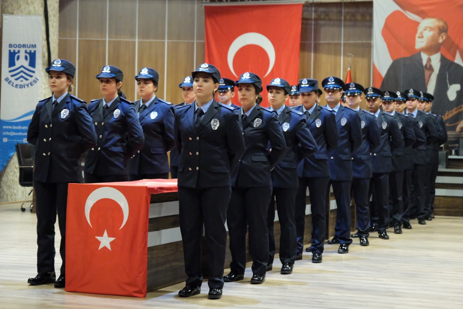 Bodrum'da adaylık süreçleri tamamlanan zabıtalar yemin etti