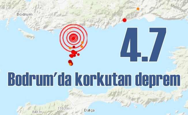 BODRUM GÜNE 4.6 BÜYÜKLÜĞÜNDE DEPREM İLE UYANDI