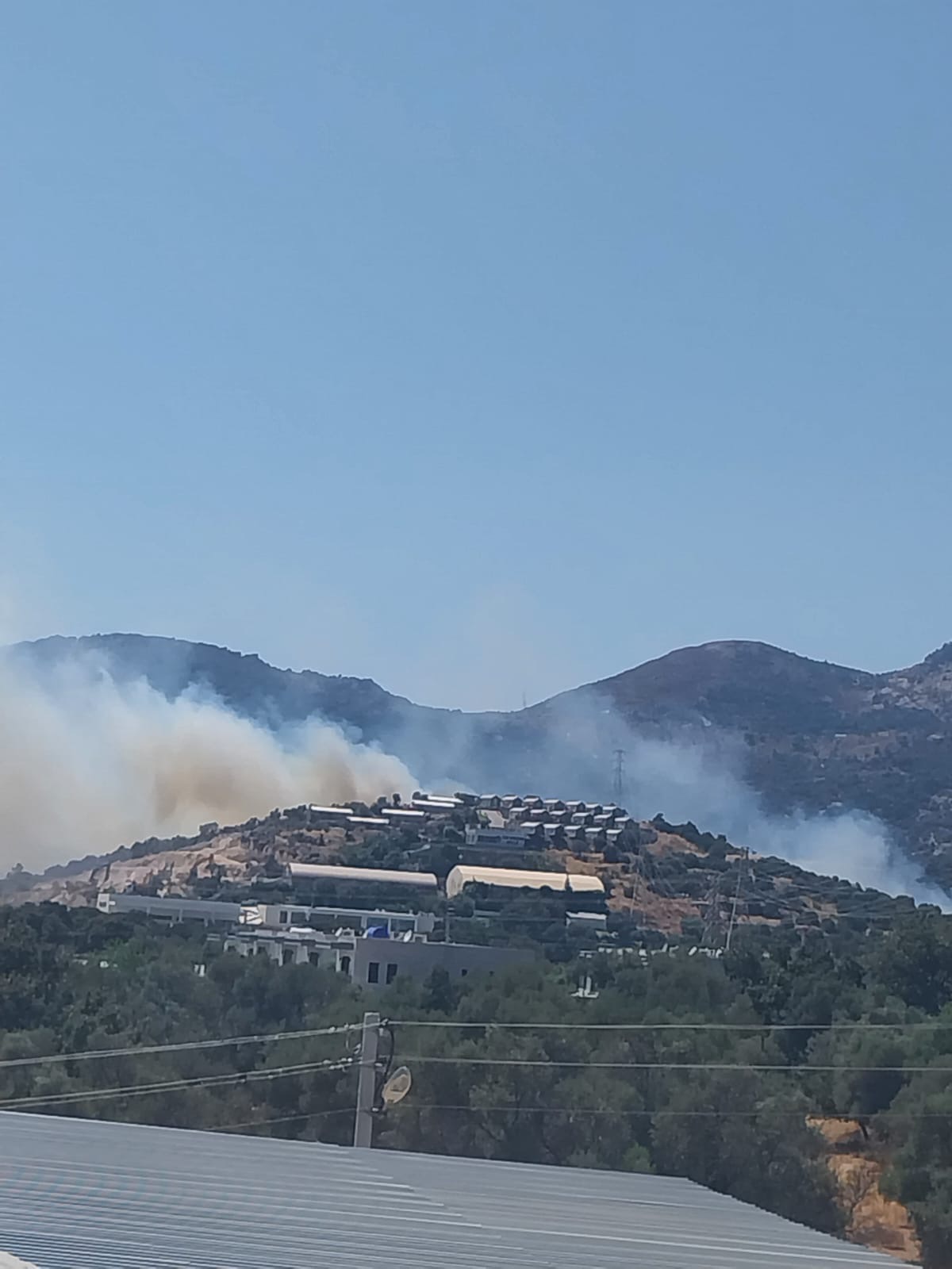 Bodrum Yaka’da çıkan yangın kontrol altına alındı