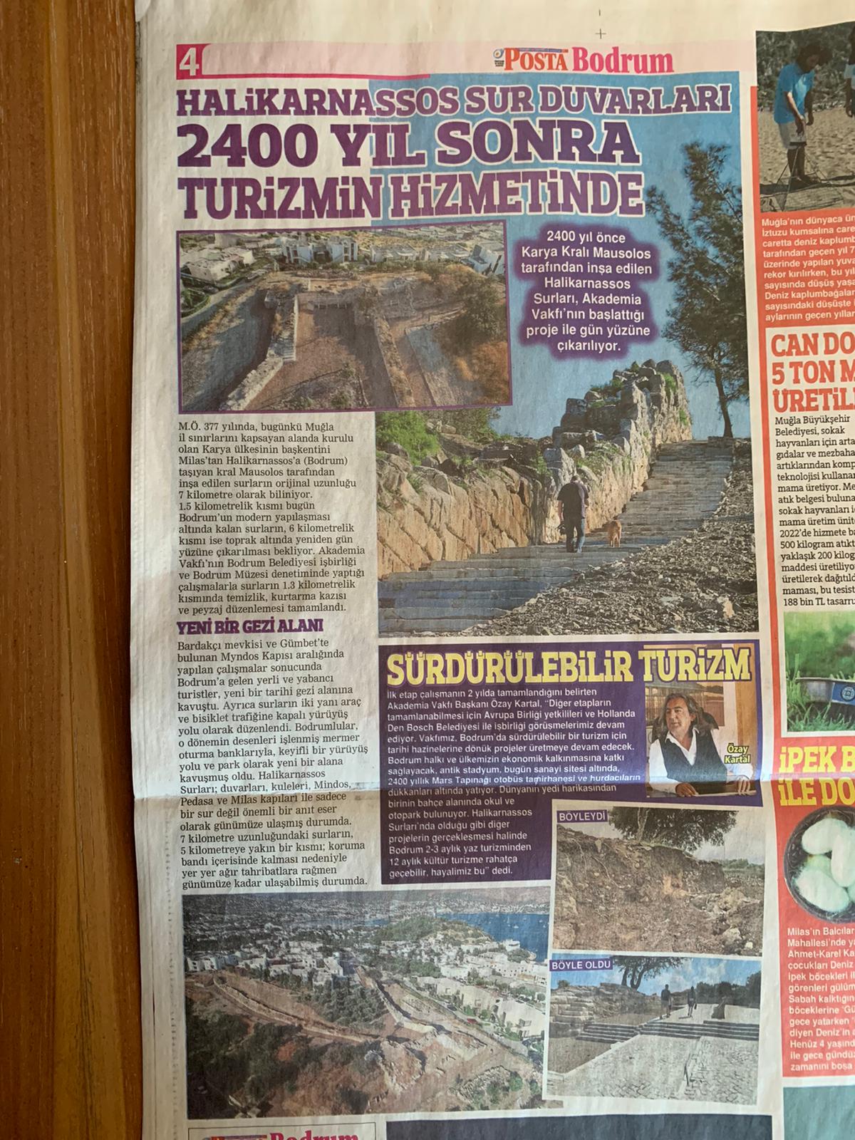 TARİH YENİDEN AYAĞA KALKIYOR! Halikarnassos Sur Duvarları, 2400 yıl Sonra Turizmin Hizmetinde