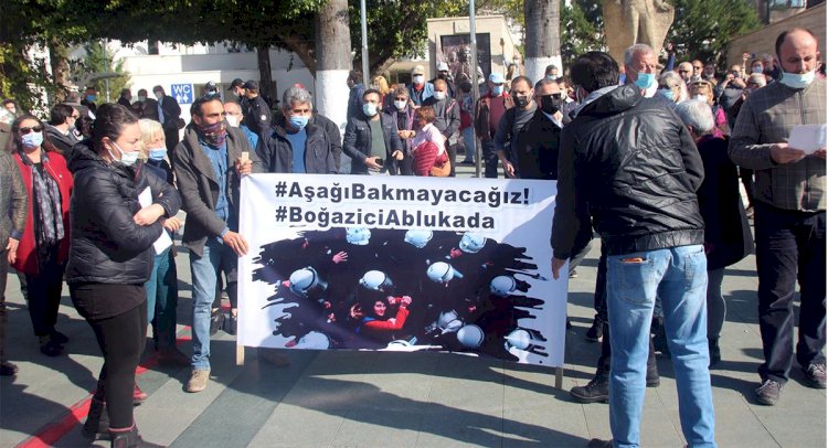 BODRUM'DA BOĞAZİÇİ EYLEMİNE POLİS MÜDAHALESİ!