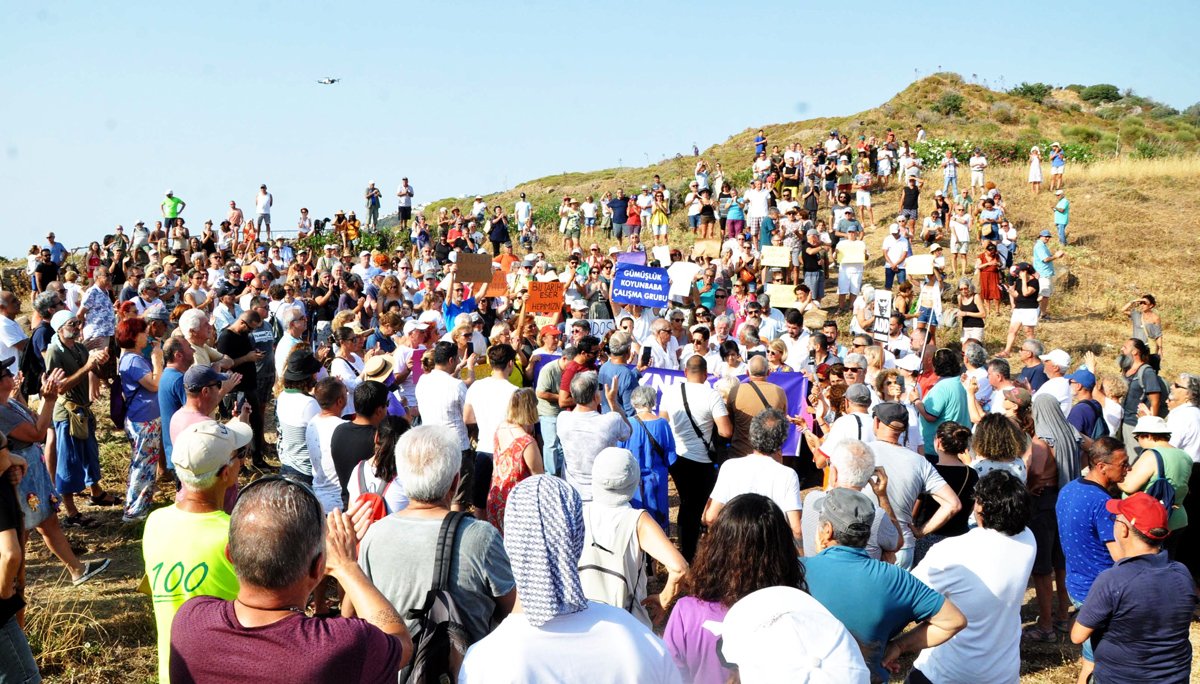 ‘Antik Myndos Kenti’ni yapılaşmaya açmayın’ eylemi yaptılar