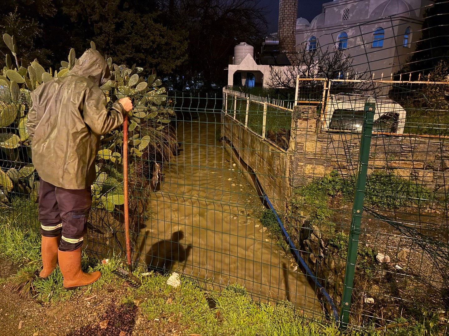 Bodrum Belediyesi Yağış Nöbetindeydi