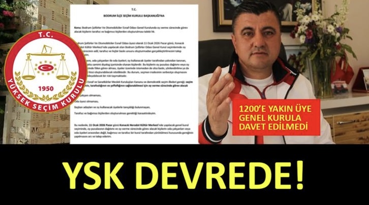 Bodrum Şöförler Odası seçiminde hava gergin!